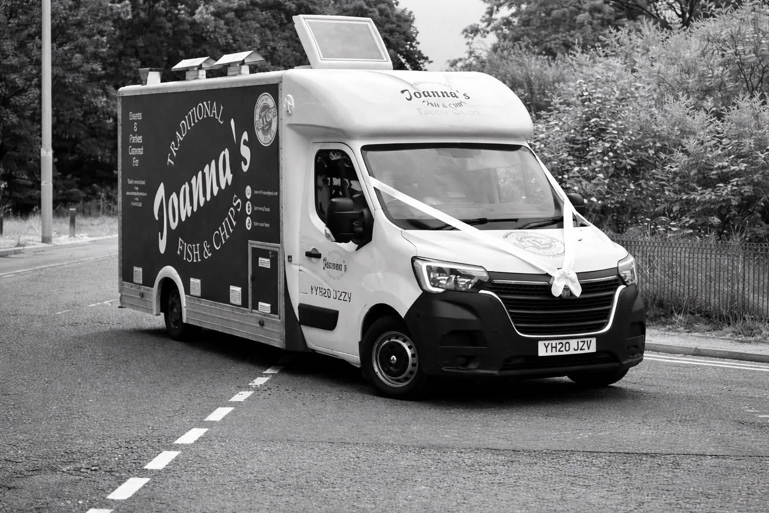 Chippy van at a Scottish wedding